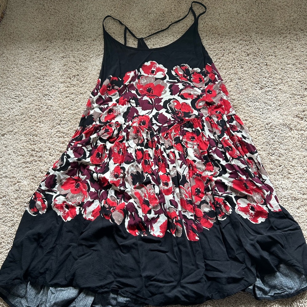 Free People Floral Babydoll Dress